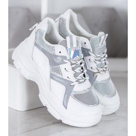 Sweet Shoes Kötve Cipők fehér szürke 1