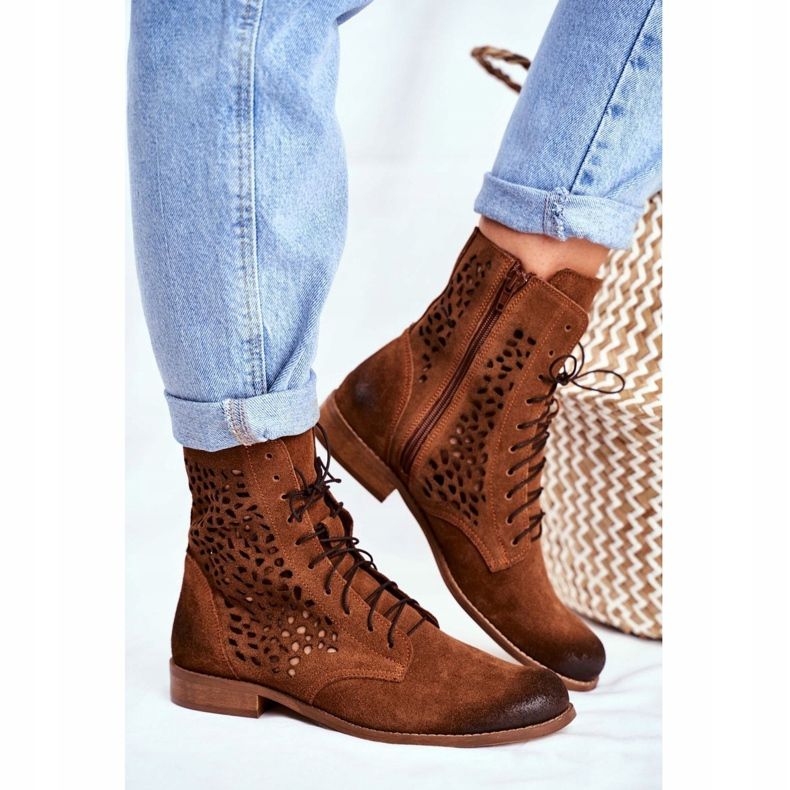 Nicole Női bőr teve Meridan csizma barna 1