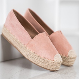SHELOVET Espadrilles A Platformon rózsaszín 2 SHELOVET Espadrilles A Platformon rózsaszín 2