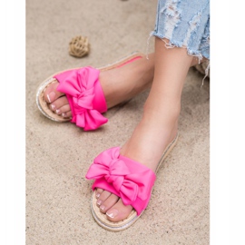 SHELOVET Stílusos rózsaszín papucs 1