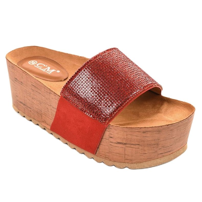 Piros papucs a peronon 77-99 1