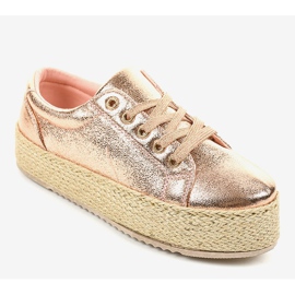 Rózsaszín fűzött espadrilles 6220 1