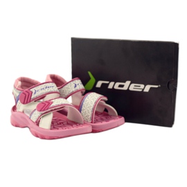 Rider Pink-White Gyerekek szandál a tépőzárashoz 80608 rózsaszín fehér 5