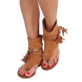 SEA Női szandál Flip-flop Camel SL1011 Madrit sokszínű 2