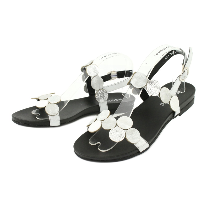 M.Daszyński Daszyński MR1958-1 ezüst szandál körökkel 1 M.Daszyński Daszyński MR1958-1 ezüst szandál körökkel 1