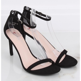 Fekete szandál magas sarkú NF-31P Fekete 2