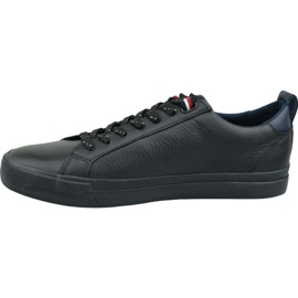 Cipő Tommy Hilfiger Flag Detail Bőr Sneaker M FM0FM02576 Bds fekete 1