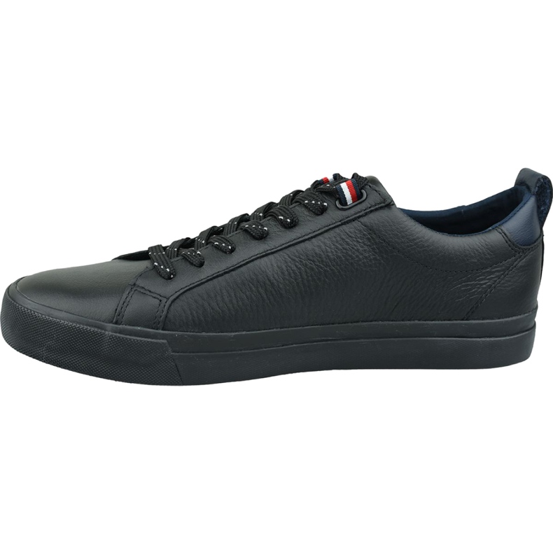Cipő Tommy Hilfiger Flag Detail Bőr Sneaker M FM0FM02576 Bds fekete 1