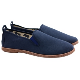 LIBRAPOP Férfi textil sötétkék Espadrilles Livo cipők 1