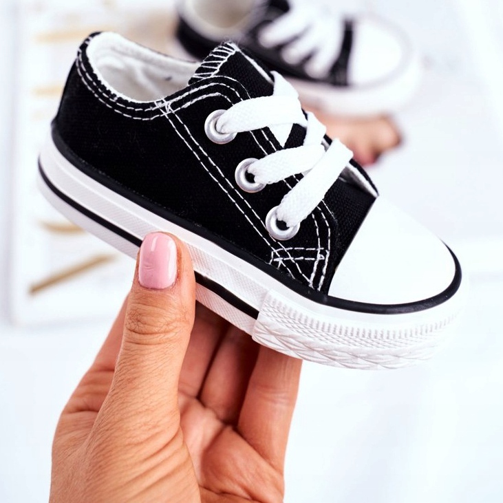 FRROCK Fekete Filemon gyerek klasszikus cipők 2