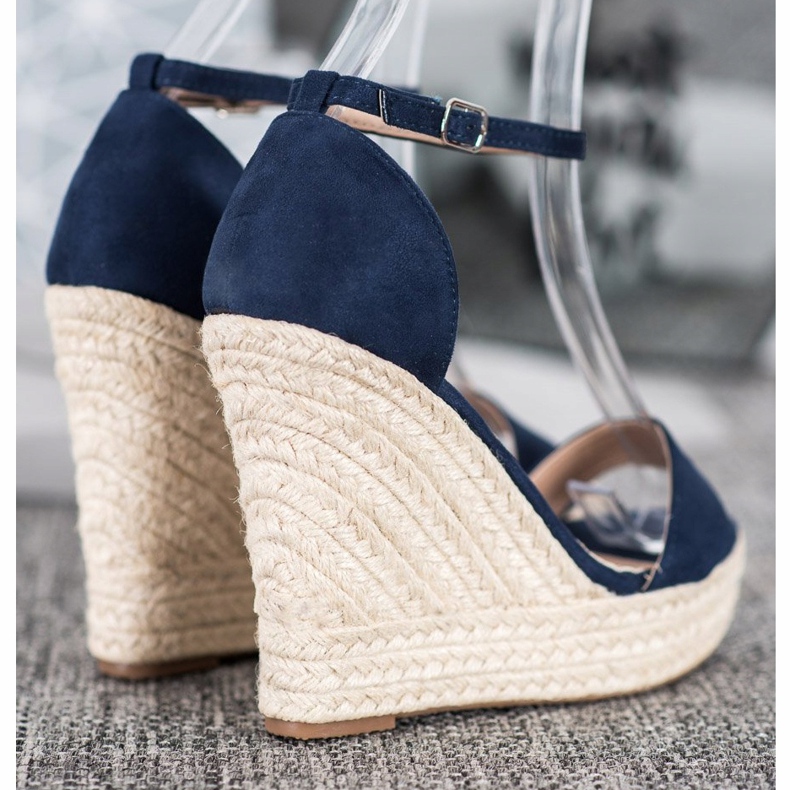 SHELOVET Szexi ék szandál kék 1