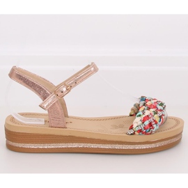 Pezsgő női szandál CK151P Champagne rózsaszín 2