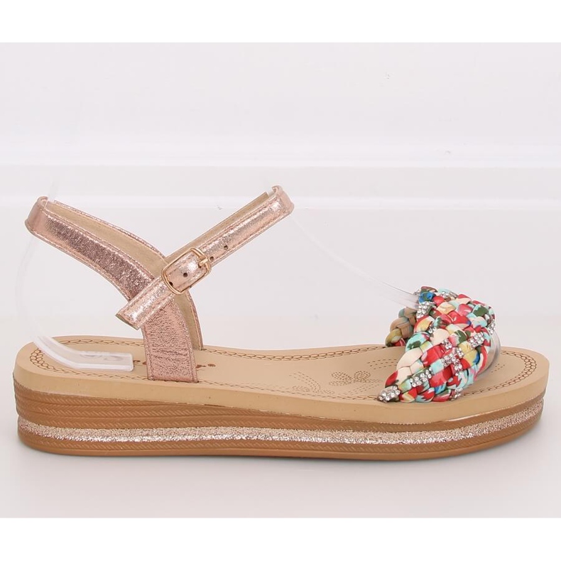Pezsgő női szandál CK151P Champagne rózsaszín 2