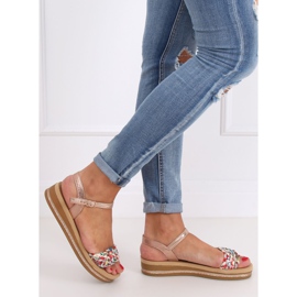 Pezsgő női szandál CK151P Champagne rózsaszín 1