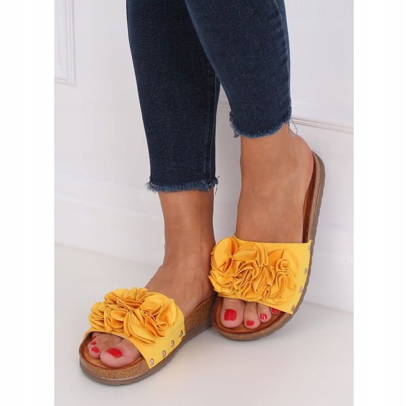 Női mézes papucs F191 Sárga 2