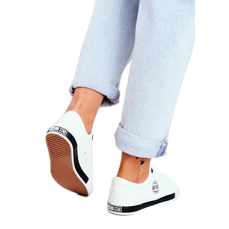 Női cipők Big Star White FF274228 fehér fekete 1