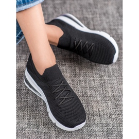 SHELOVET Textil fekete cipők 1