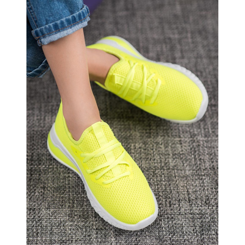 SHELOVET Textil cipők sárga 1