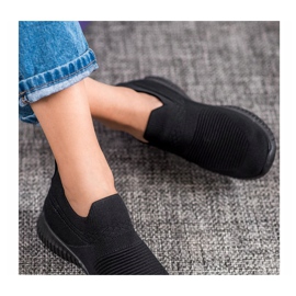 SHELOVET Fekete Slipons 1