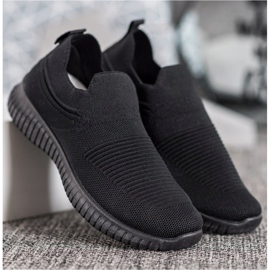 SHELOVET Fekete Slipons 2