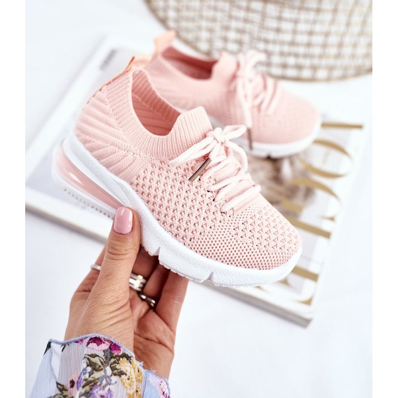 FRROCK Gyermek sportcipő fűzős rózsaszín Lena 2