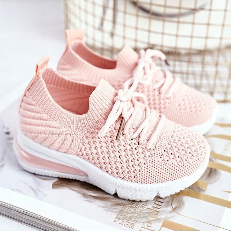 FRROCK Gyermek sportcipő fűzős rózsaszín Lena 1