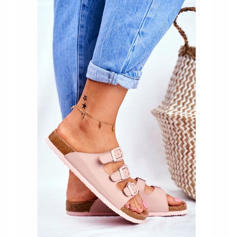 Női papucs Big Star Powder Pink FF274627 rózsaszín 2