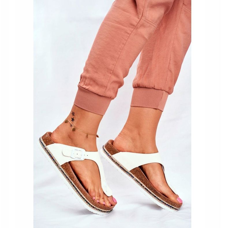 Női papucs Big Star White FF274631 fehér 2