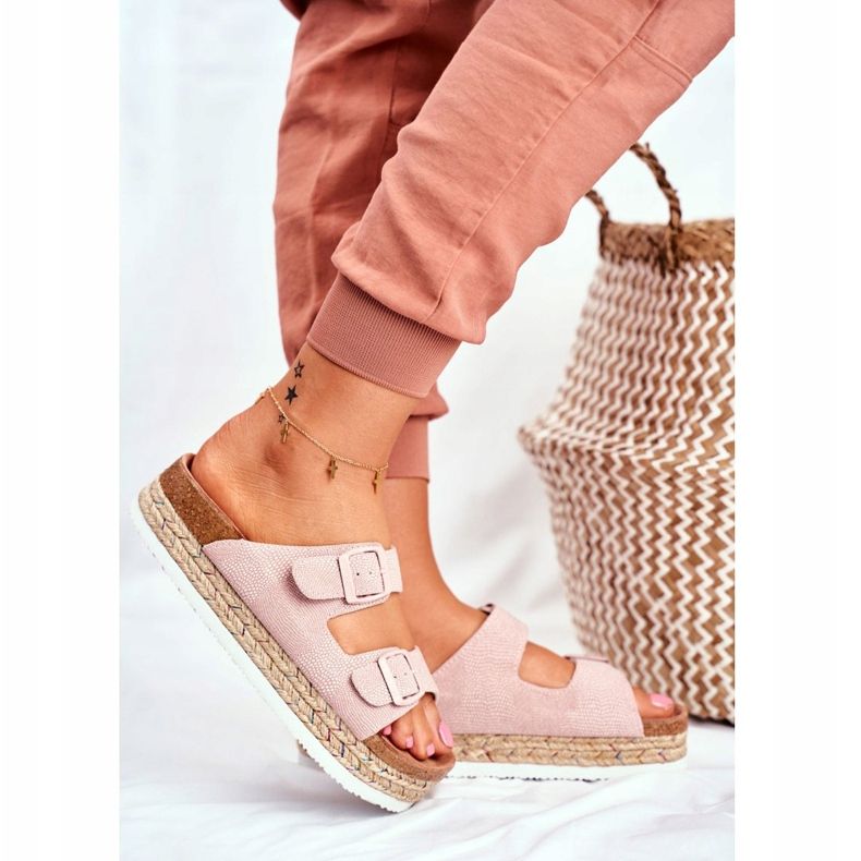 Női papucs Big Star Pink FF274669 rózsaszín 2