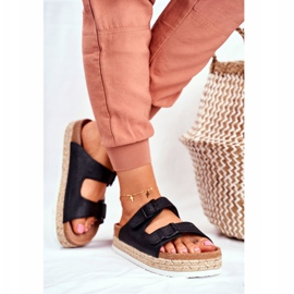 Női papucs Big Star Black FF274664 fekete 2