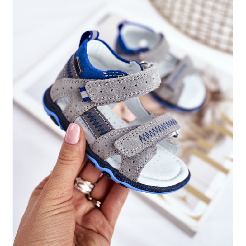 Bartek S.A. Gyermek szandál fiúknak Bartek T-71824 / 76G szürke 2