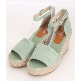 Espadrilles ék mentén TU147 Green zöld 1