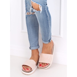 Női bézs papucs CK184P Bézs 2 Női bézs papucs CK184P Bézs 2