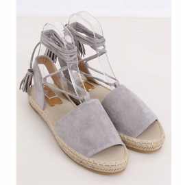 Szürke espadrilles nőknek BB25 Szürke 2