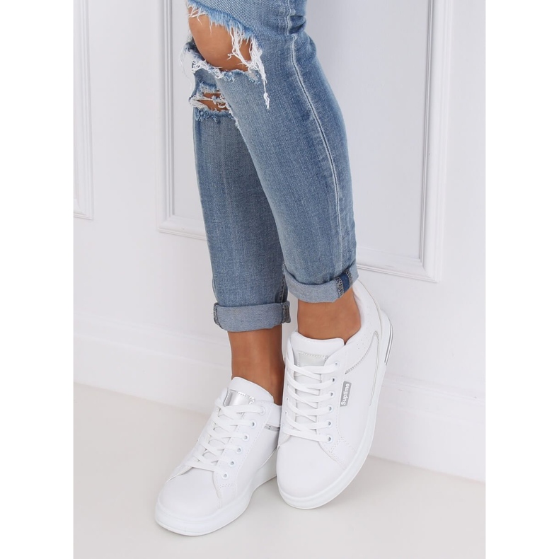 Fehér NB337 ezüst ék cipők 2