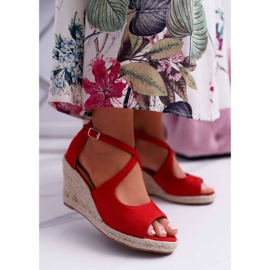 BUGO Női szandál Espadrilles Red Margus piros 1