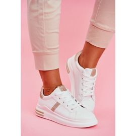 Női sportcipő White Gold Glitter Narval fehér sárga 2