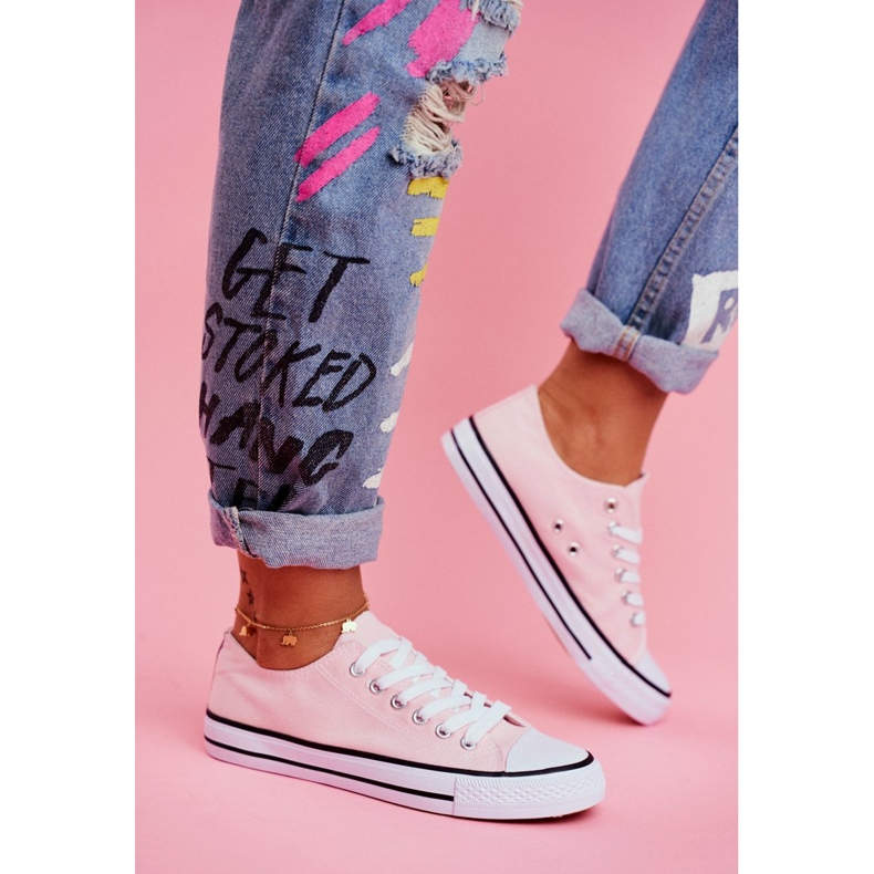 PS1 Női klasszikus rózsaszín Omerta cipők 2