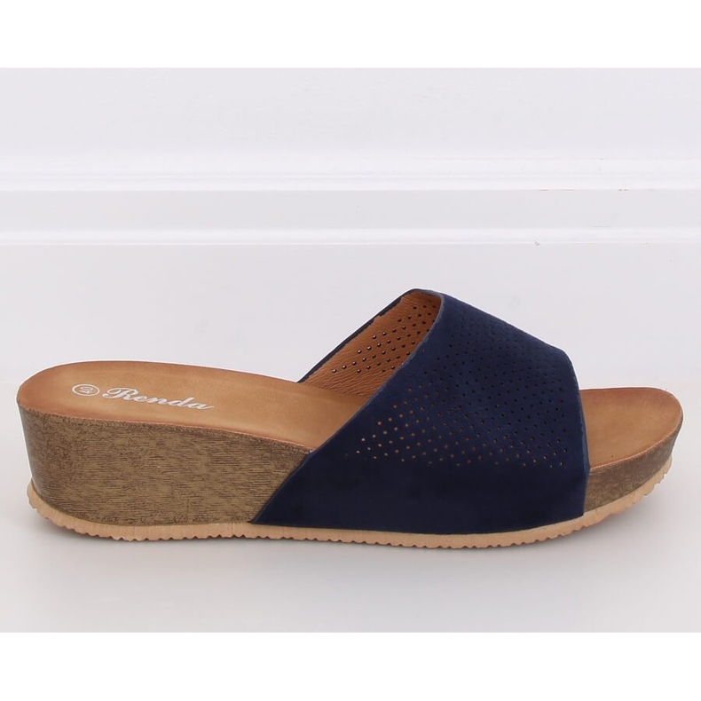 Navy blue papucs 10-238 D.BLUE sötétkék 1