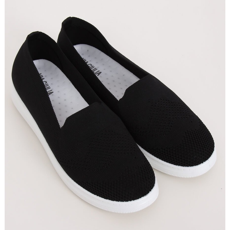 Fekete Női fekete cipők ZK069 Nero 2