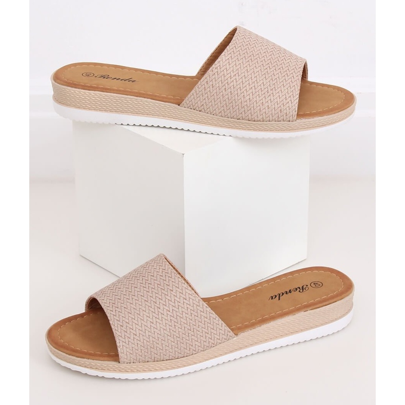 Női bézs papucs BQ-66 Bézs 1