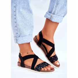 EVE Elegáns női szandál fekete Morrin 1