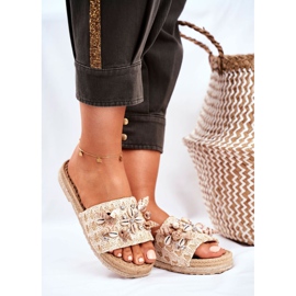 SEA Női papucs kagylóval bézs nyár 1