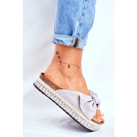 Női magas papucs szürke Mortigo 2