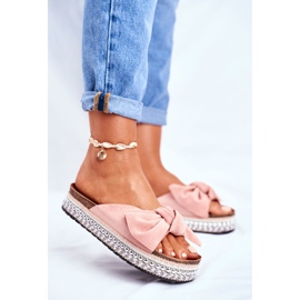 Női magas papucs Pink Mortigo rózsaszín 2