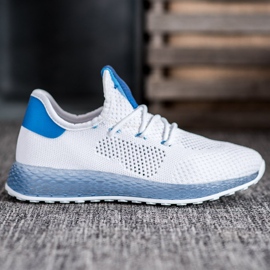 SHELOVET Fehér áttört cipők 2