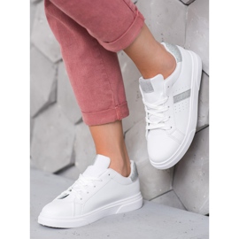 SHELOVET Sportcipő csillogással fehér 2