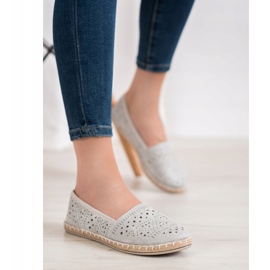 MCKEYLOR Azték espadrillák azték mintákkal szürke 2
