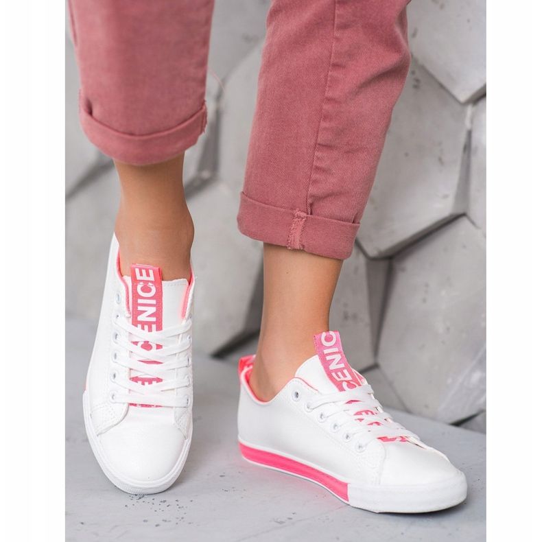 SHELOVET Cipők Eco Bőrrel Szép fehér 1