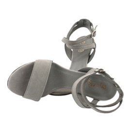 Espinto Szürke bőr női szandál az S333/5 csapon 4 Espinto Szürke bőr női szandál az S333/5 csapon 4